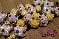 New strand of Lilah Ann Beads - Big Bohos with Austrian Crystal, Ab coated - LA1010
