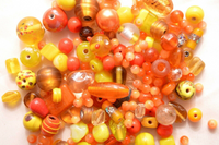 Bulk Glass Beads - 1/4lb Random Mix - Choose Color - 3mm to 20mm