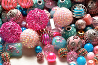 Pink Whimsy 30 Piece Bead Mix by Lilah Ann BM316