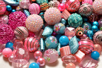 Pink Whimsy 30 Piece Bead Mix by Lilah Ann BM316