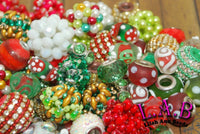Exquisite, Large Hole Christmas 20 Piece Bead Mix - Lilah Ann Beads - Beaded Pens - BH100